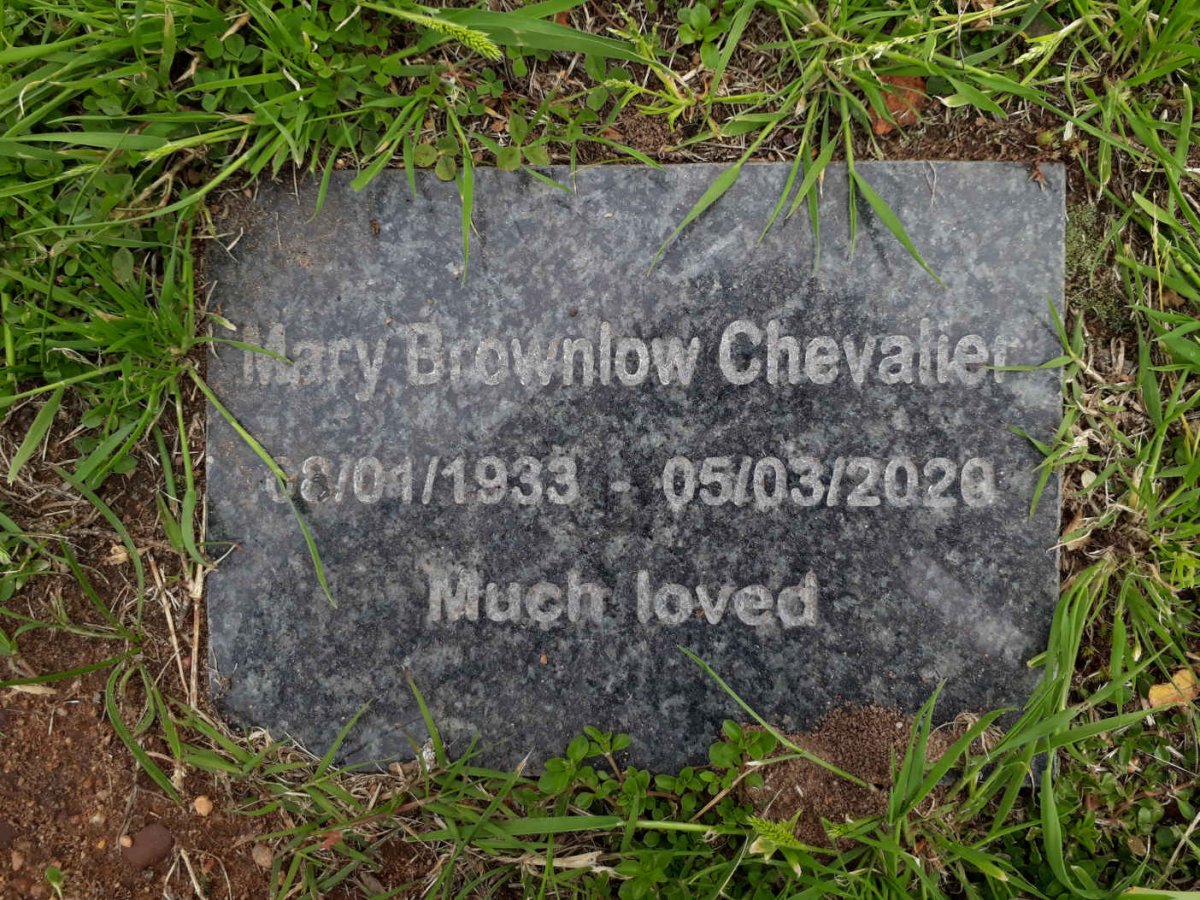 CHEVALIER Mary Brownlow 1933-2020