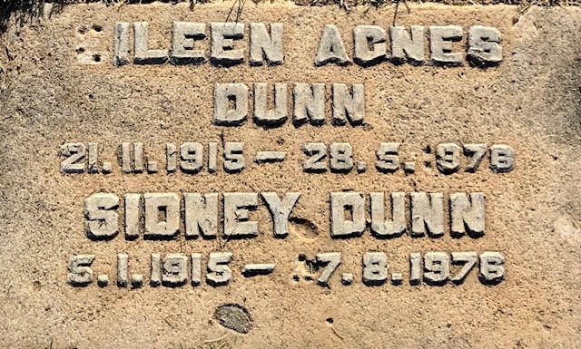 DUNN Sidney 1915-1976 &amp; Eileen Agnes 1915-1976