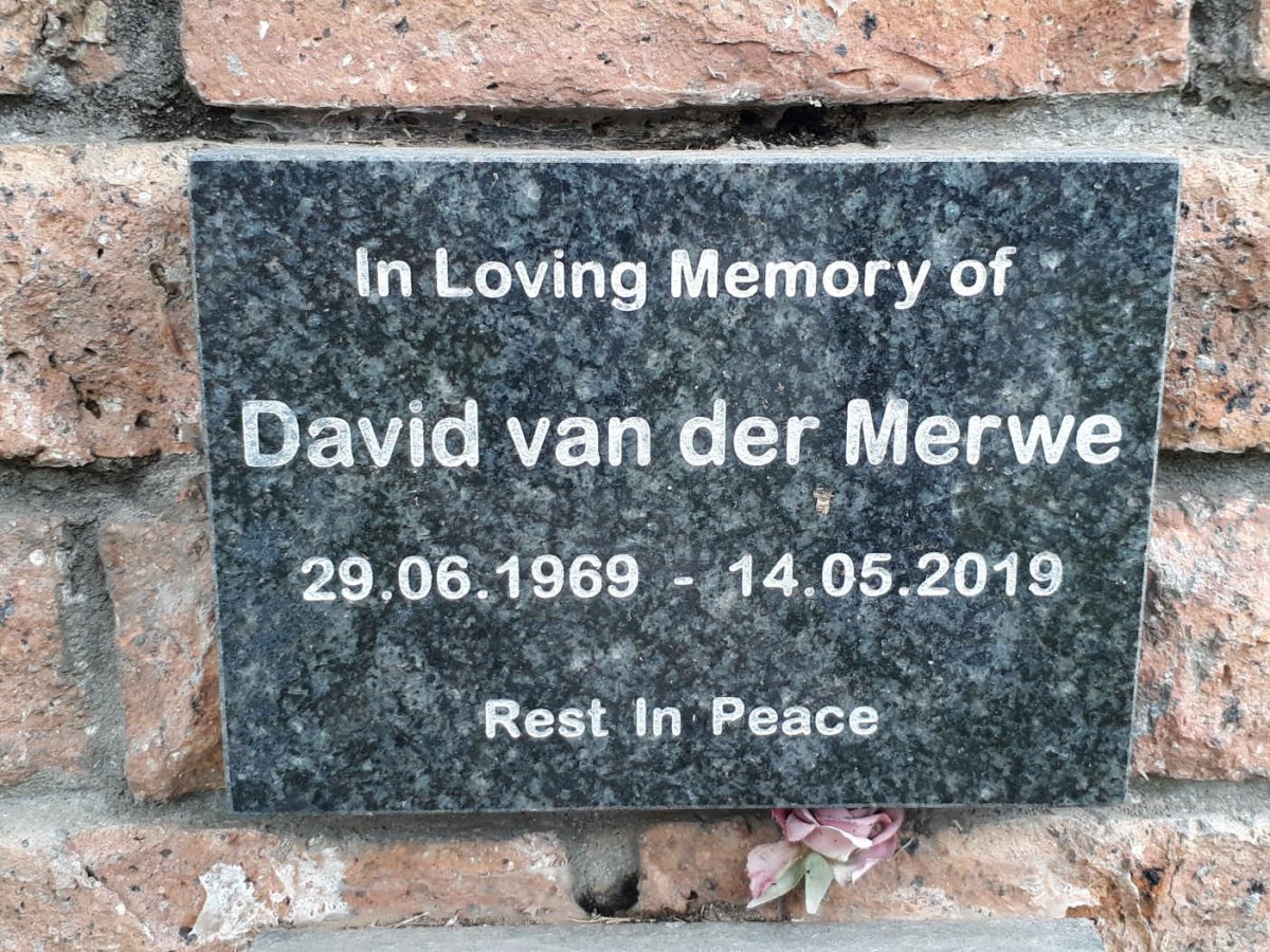 MERWE David, van der 1969-2019