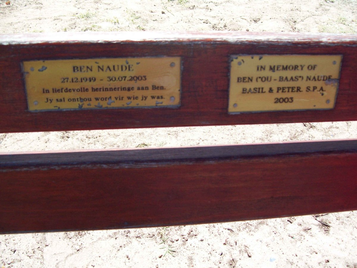 NAUDE Ben 1949-2003