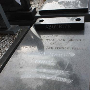 ABOURIZK Anna-Marie nee LOUW 1953-1988