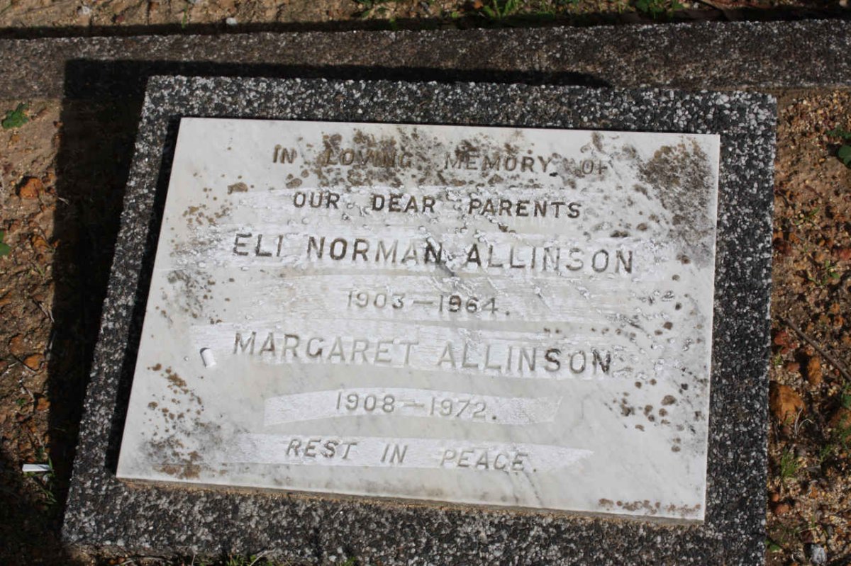 ALLINSON Eli Norman 1903-1964 &amp; Margaret 1908-1972