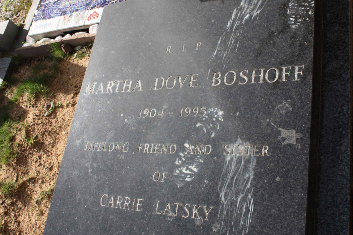 BOSHOFF Martha Dove 1904-1995