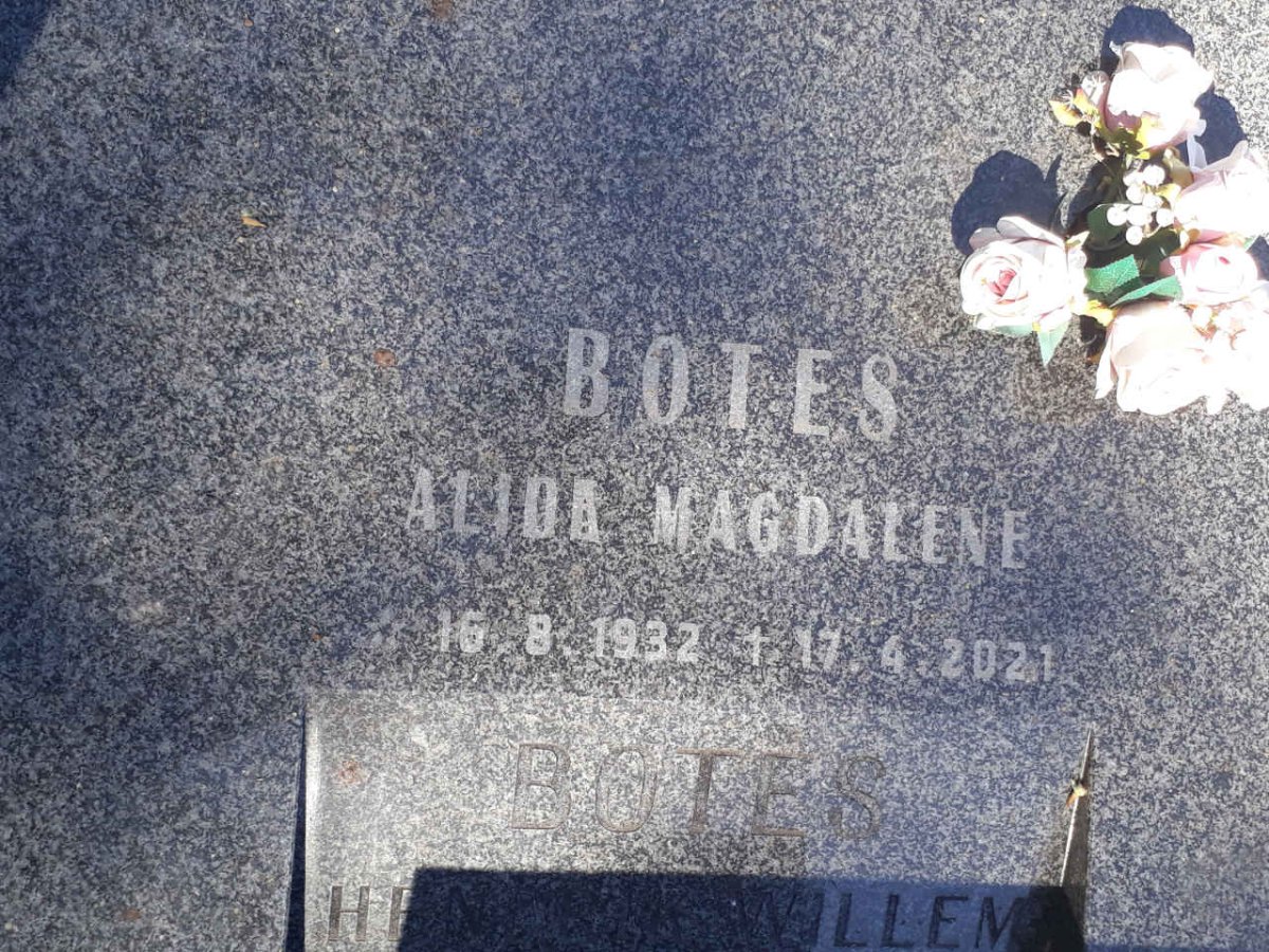BOTES Alida Magdalene 1932-2021