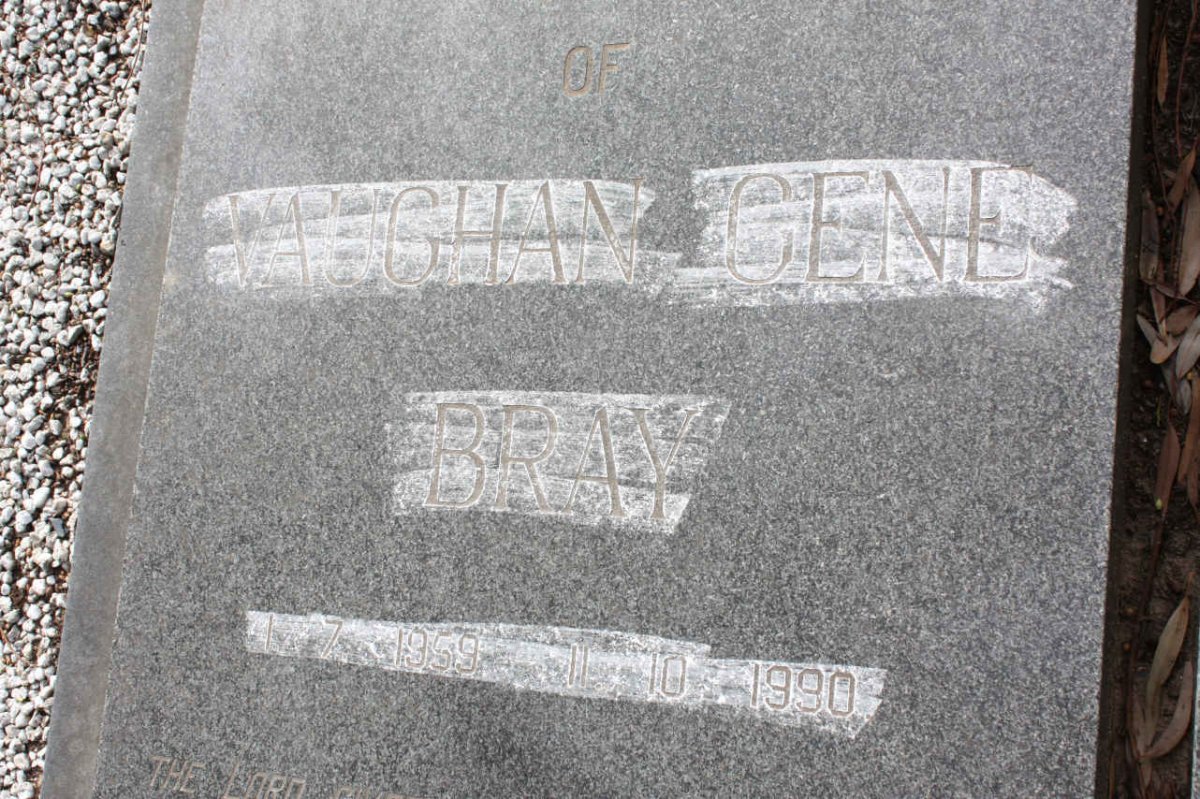 BRAY Vaughan Gene 1959-1990