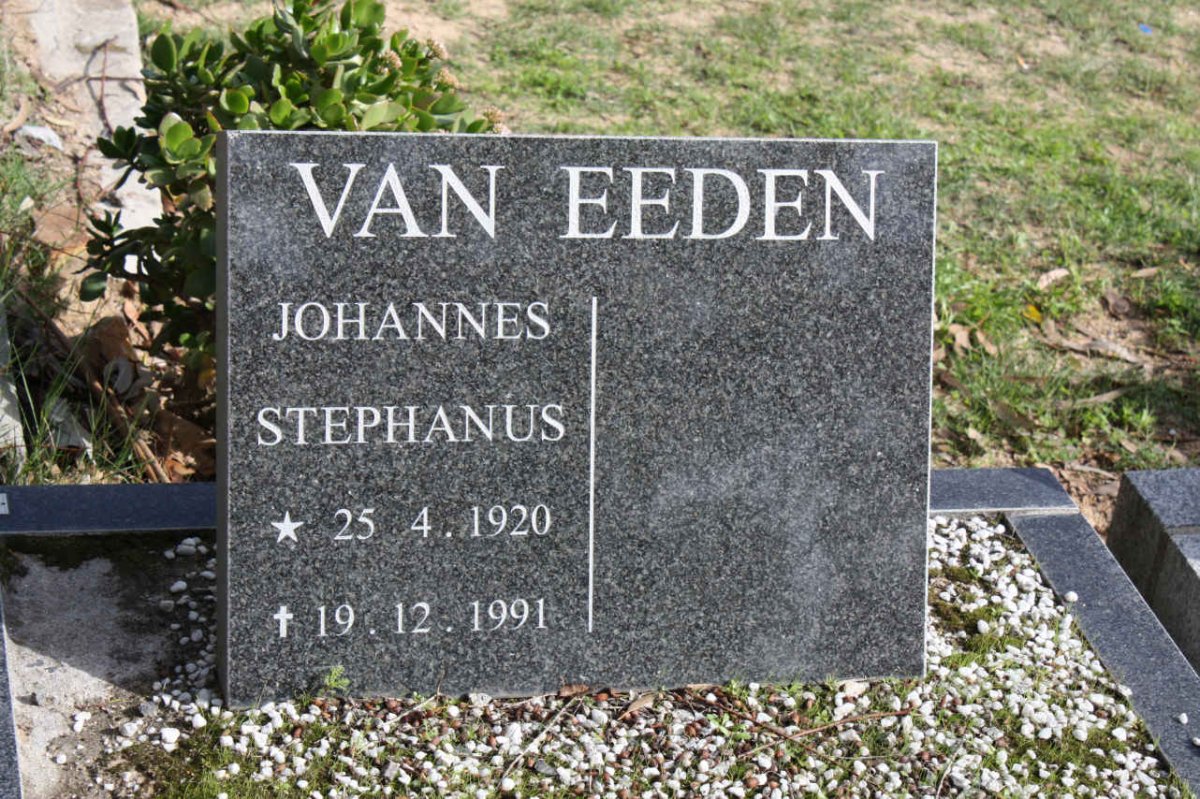 EEDEN Johannes Stephanus, van 1920-1991