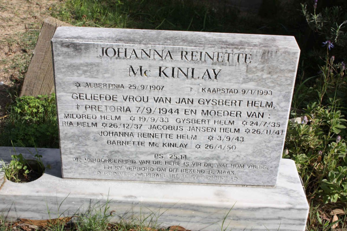 HELM :: MCKINLAY
