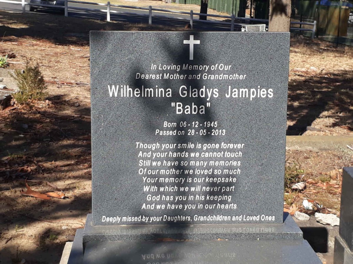 JAMPIES Wilhelmina Gladys 1945-2013
