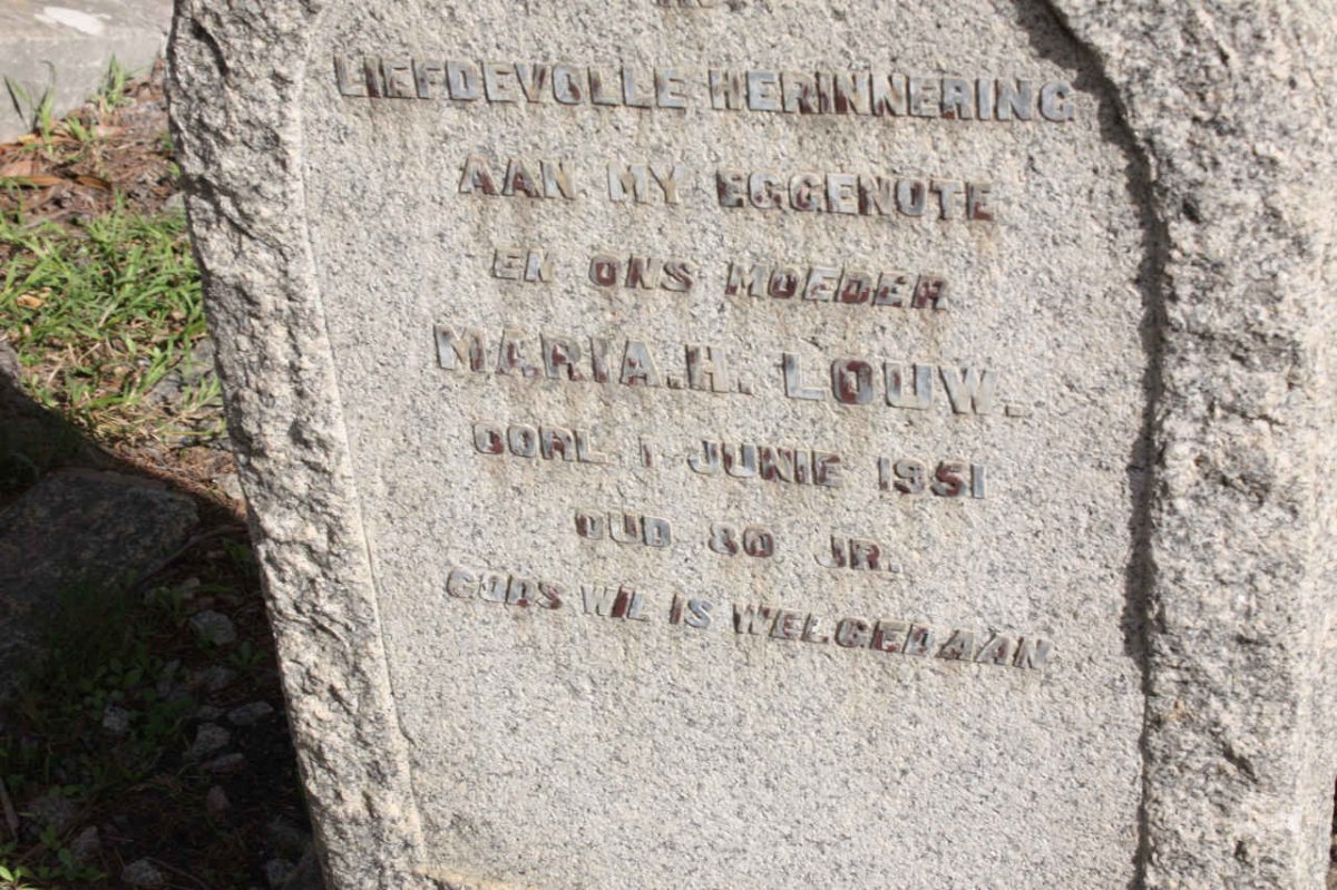 LOUW Maria H. -1951
