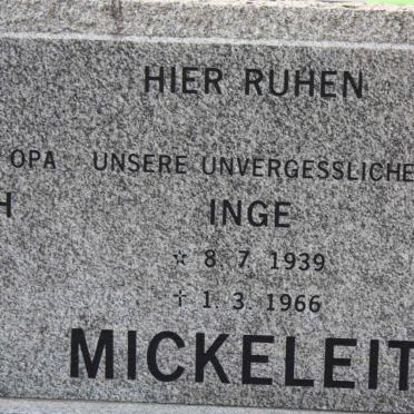 MICKELEIT Inge 1939-1966