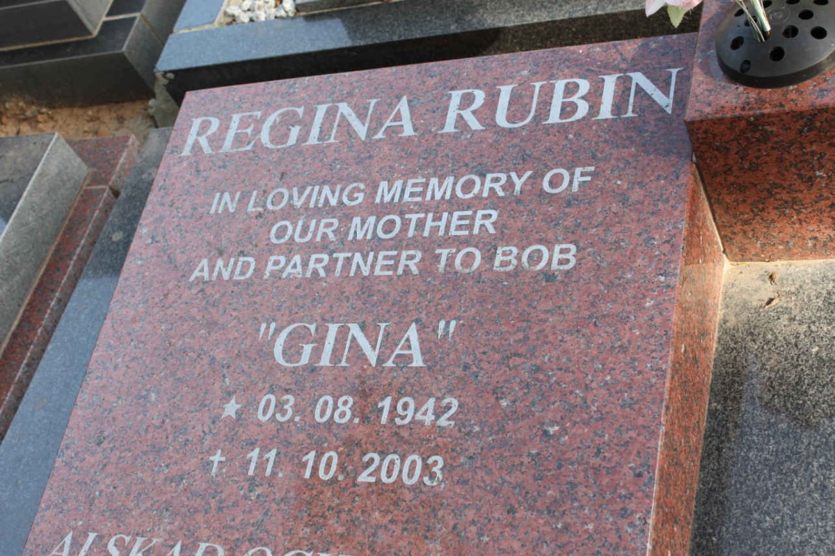 RUBIN Regina 1942-2003