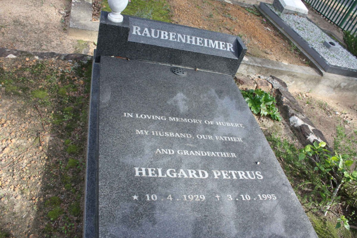 RAUBENHEIMER Helgard Petrus 1929-1995