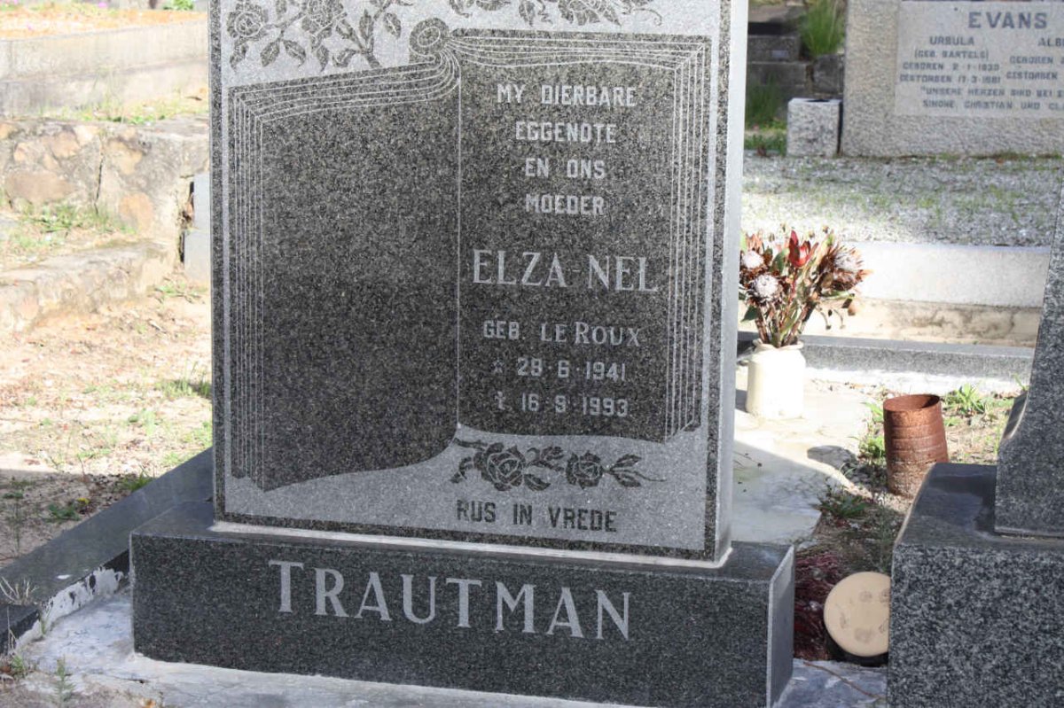 TRAUTMAN Elza Nel nee LE ROUX 1941-1993