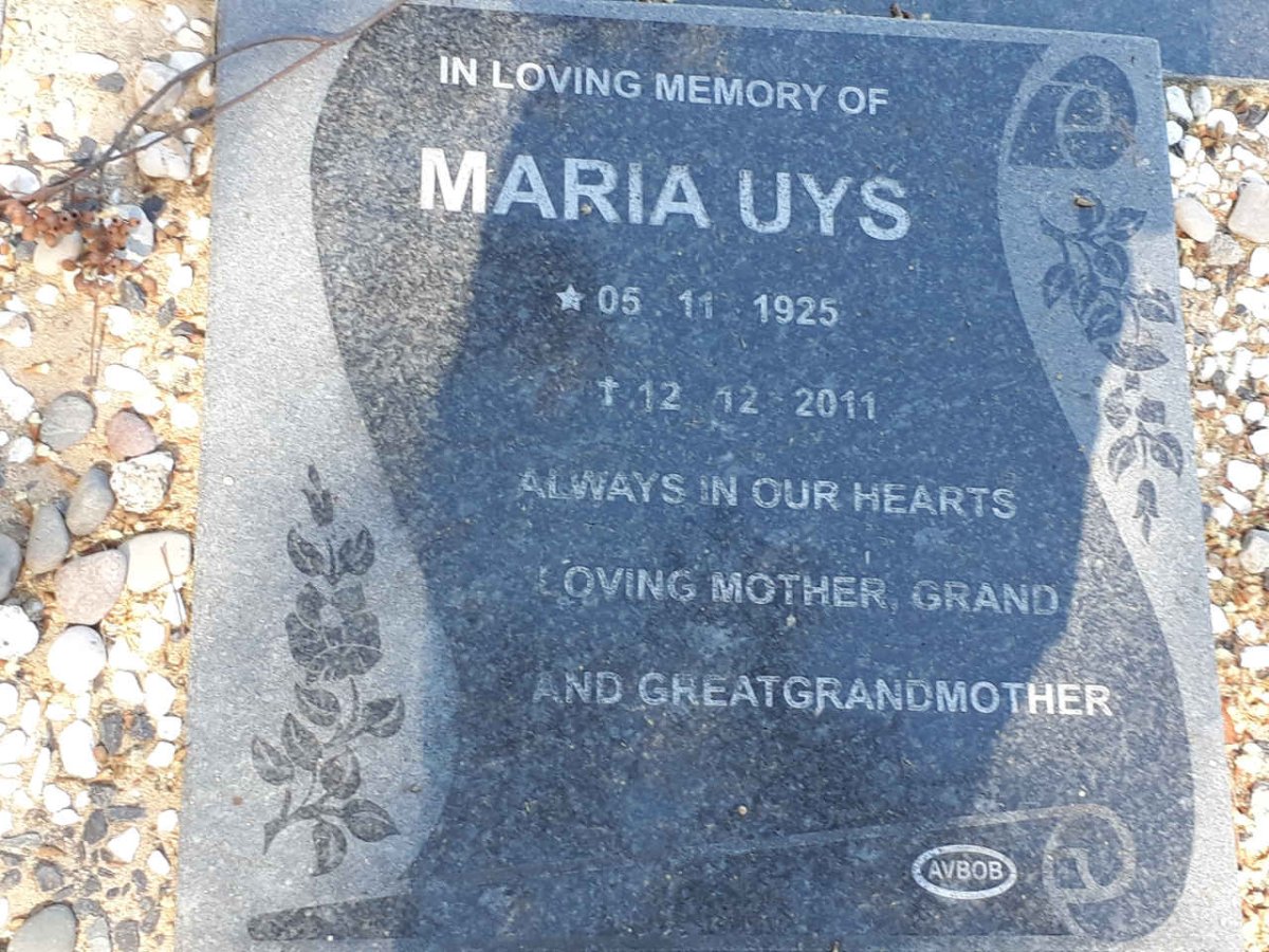 UYS Maria 1925-2011