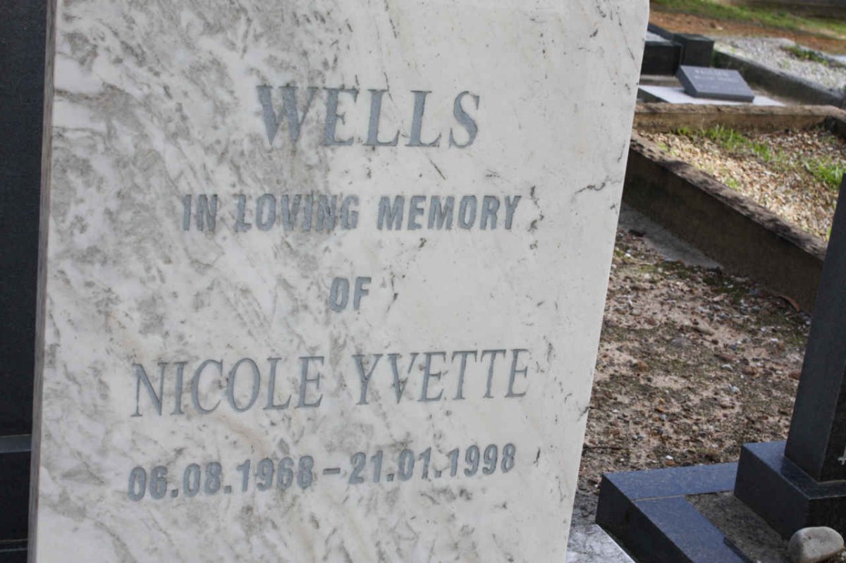 WELLS Nicole Yvette 1968-1998
