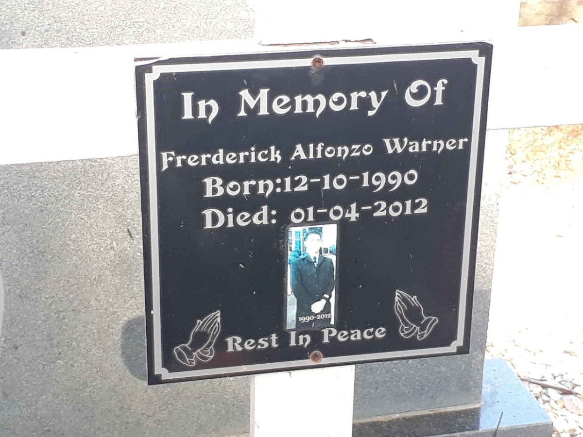WARNER Frerderick Alfonzo 1990-2012