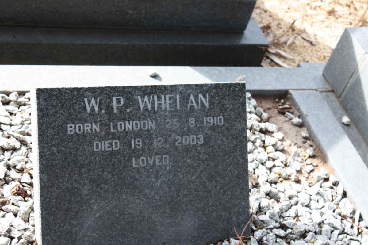 WHELAN W.P. 1910-2003