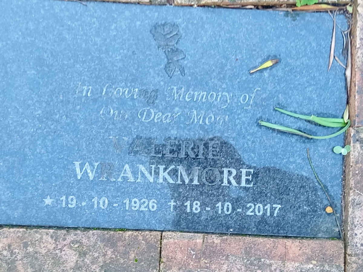 WRANKMORE Valerie 1926-2017