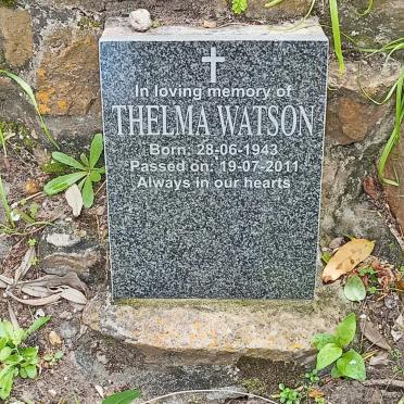 WATSON Thelma 1943-2011