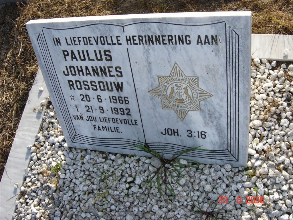 ROSSOUW Paulus Johannes 1966-1992
