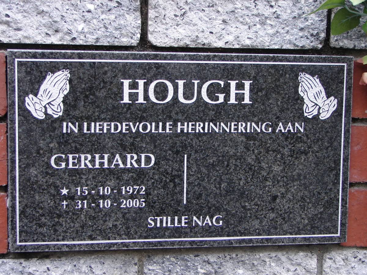 HOUGH Gerhard 1972-2005