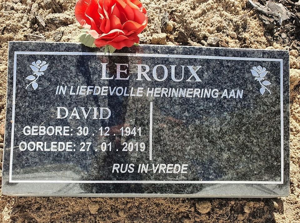 ROUX David, le 1941-2019