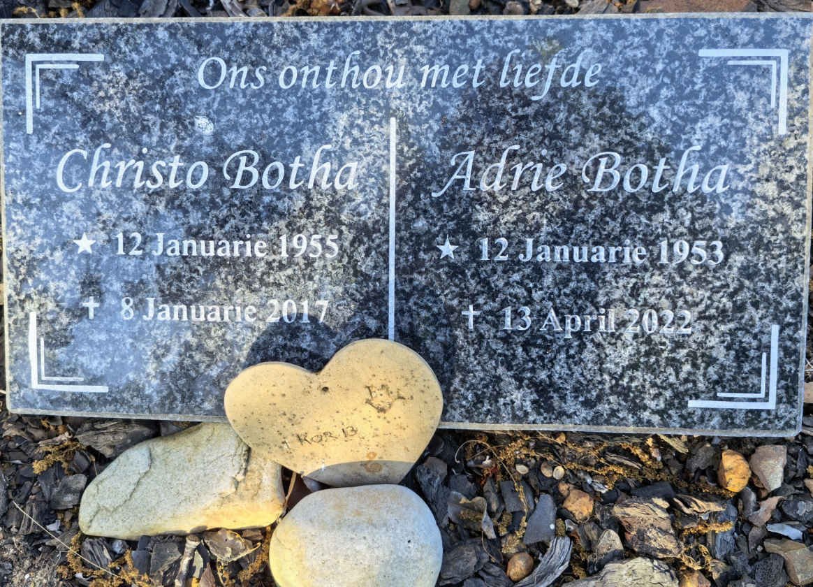 BOTHA Christo 1955-2017 & Adrie 1953-2022