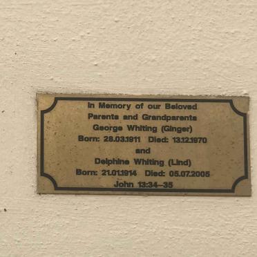 WHITING George 1911-1970 & Delphine 1914-2005