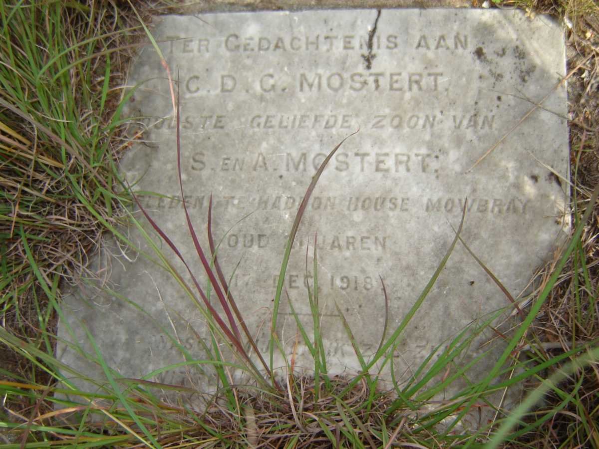 MOSTERT C.D.G.  -1918