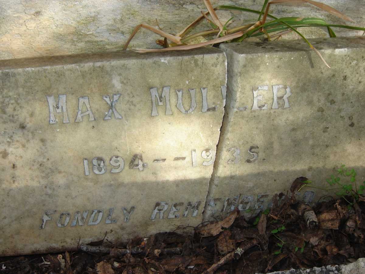 MULLER Max 1894-1935