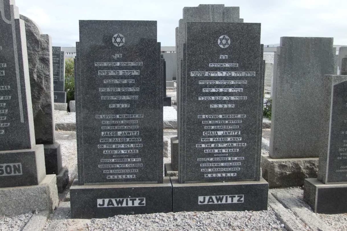JAWITZ Jacob -1948 &amp; Chaia -1964