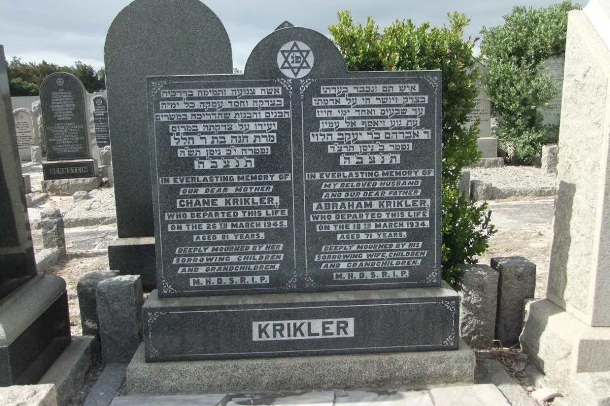 KRIKLER Abraham -1934 &amp; Chane -1945