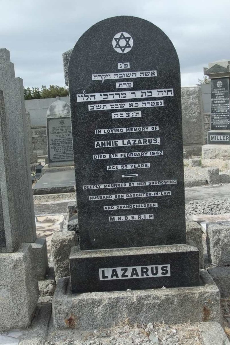 LAZARUS Annie -1942