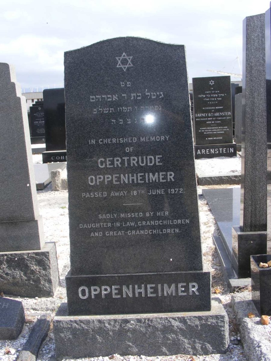 OPPENHEIMER Gertrude -1972