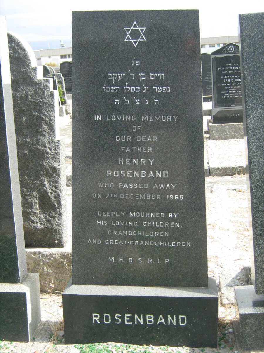 ROSENBAND Henry -1965