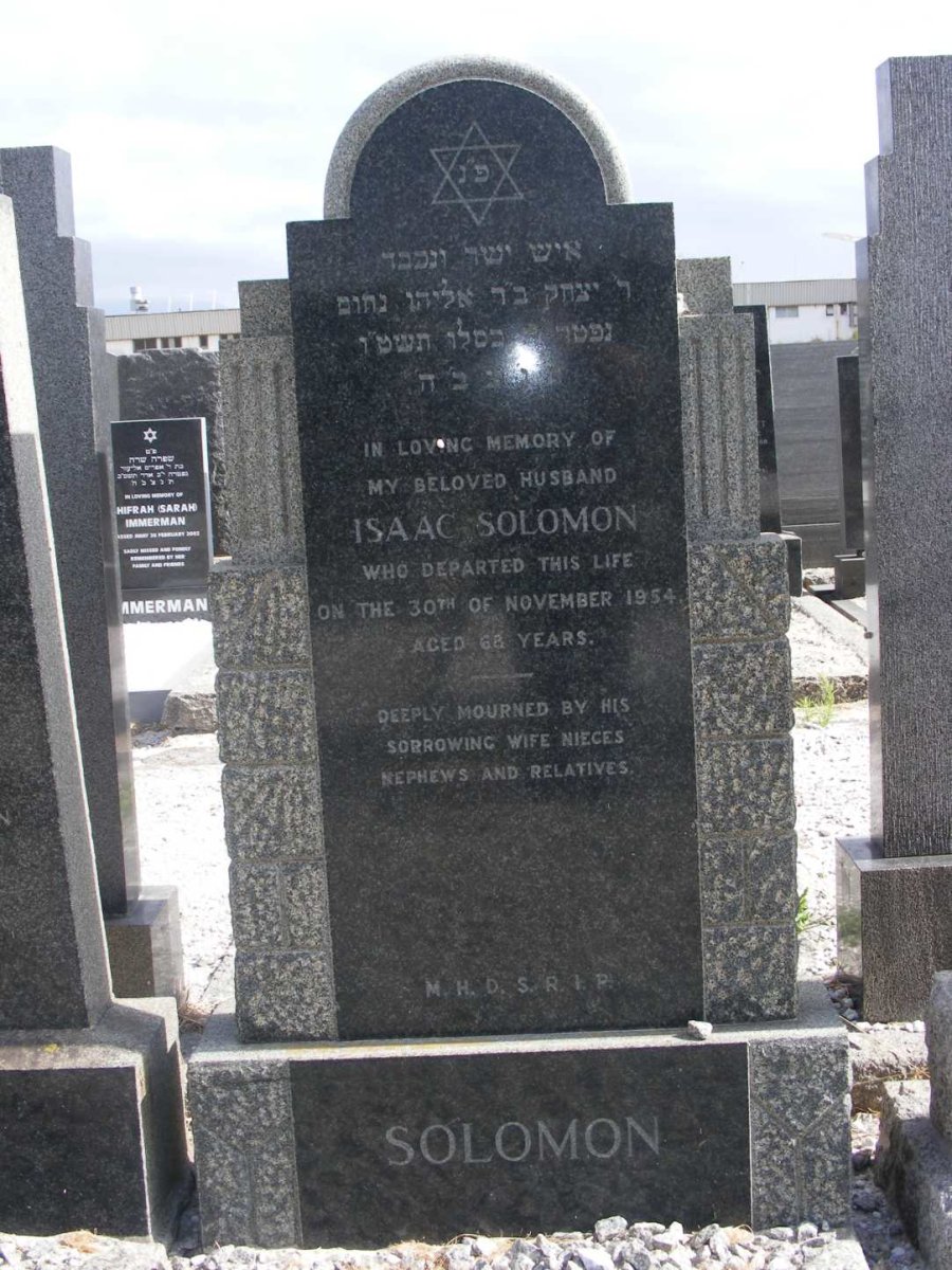 SOLOMON Isaac -1954