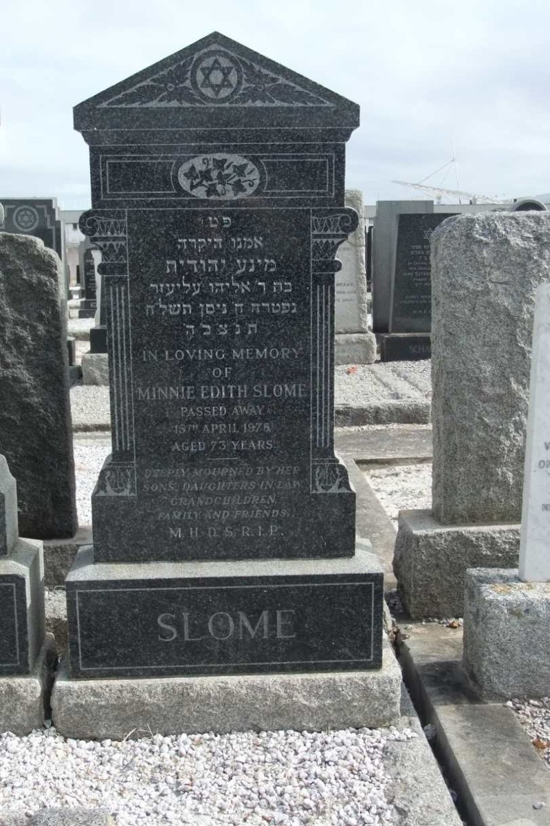 SLOME Minnie Edith -197?