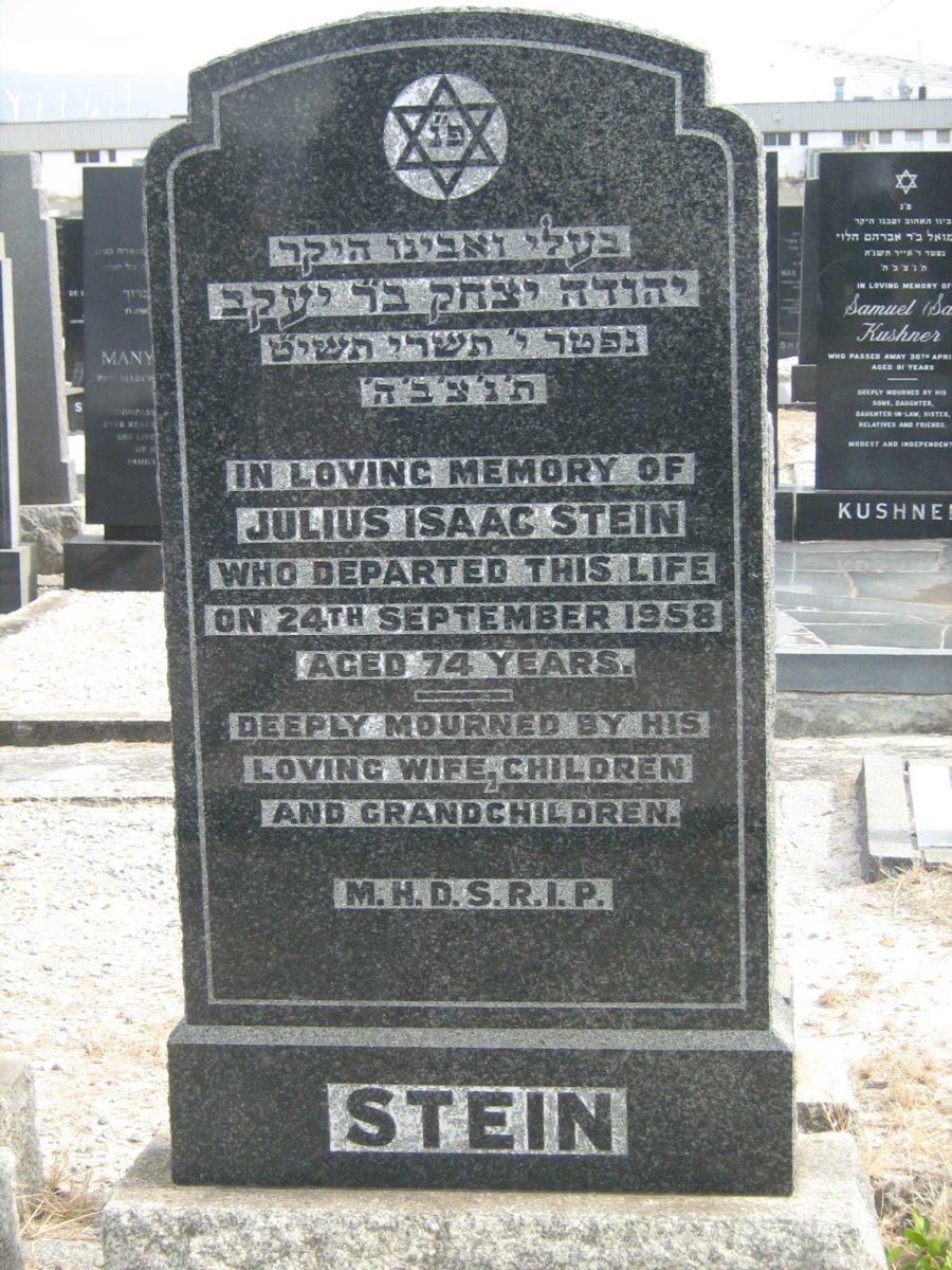 STEIN Julius Isaac -1958