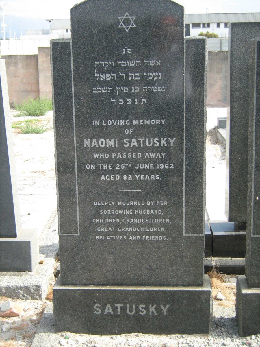 SATUSKY Naomi -1962