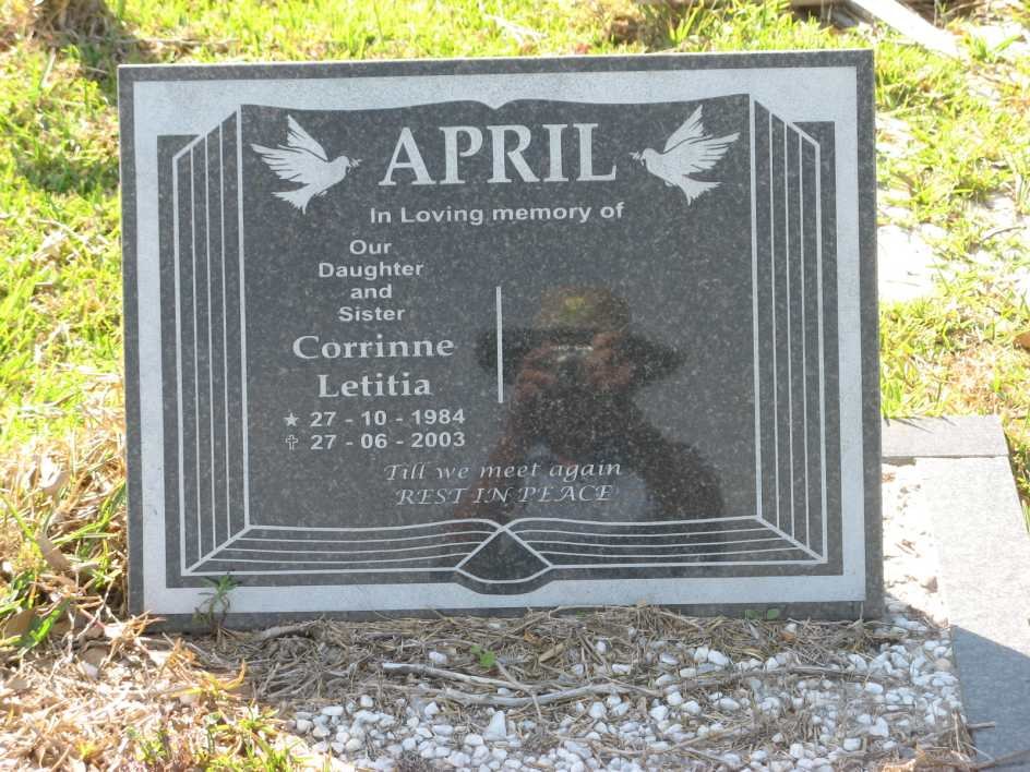 APRIL Corrinne Letitia 1984-2003