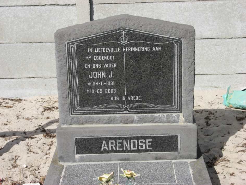 ARENDSE John J. 1931-2003