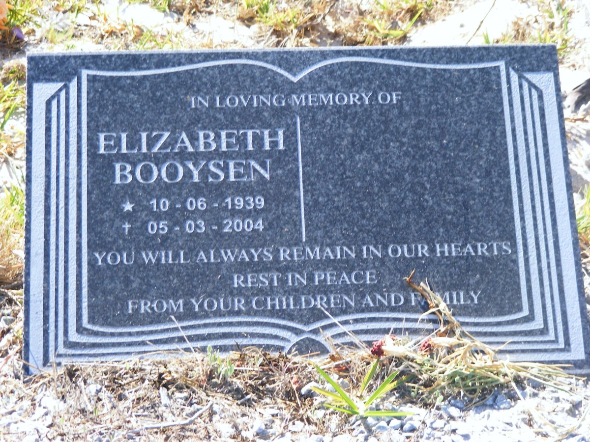 BOOYSEN Elizabeth 1939-2004