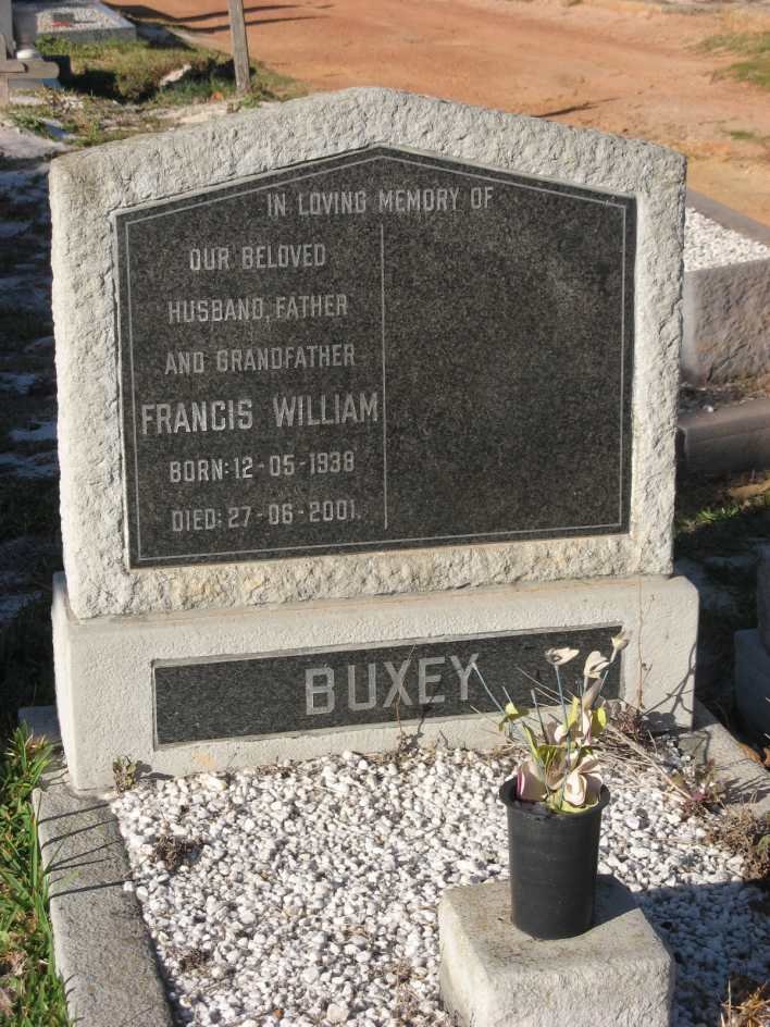 BUXEY Francis William 1938-2001