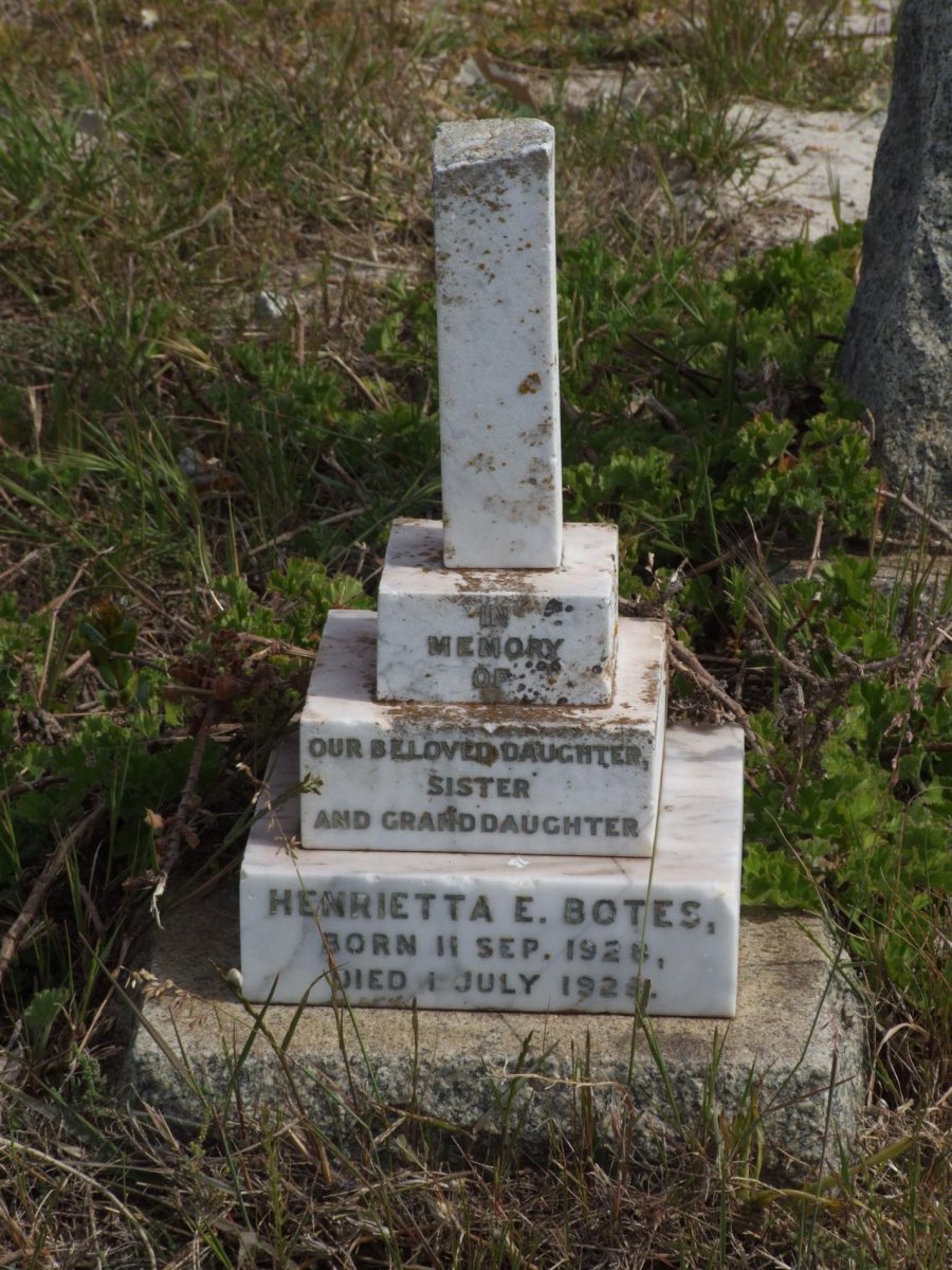 BOTES Henrietta E. 1928-1929