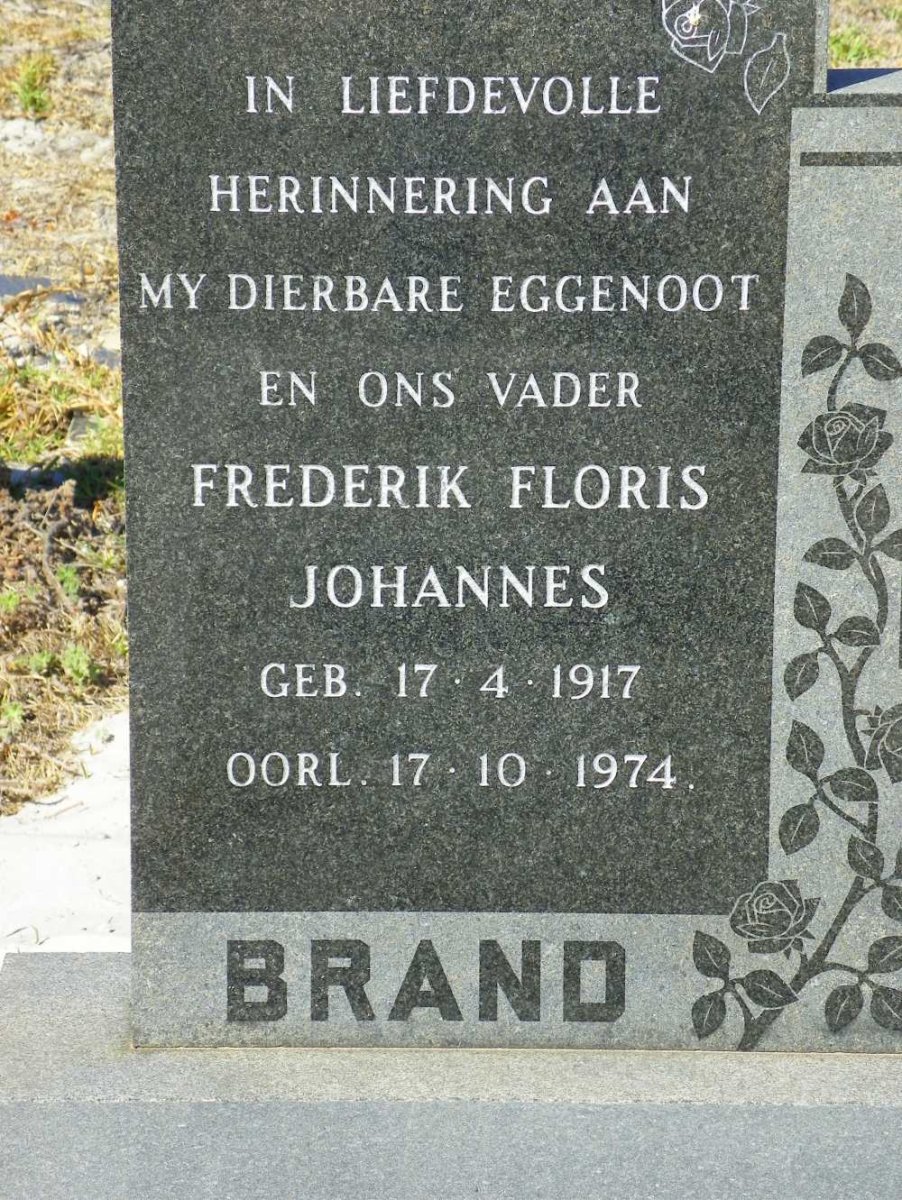BRAND Frederik Floris Johannes 1917-1974