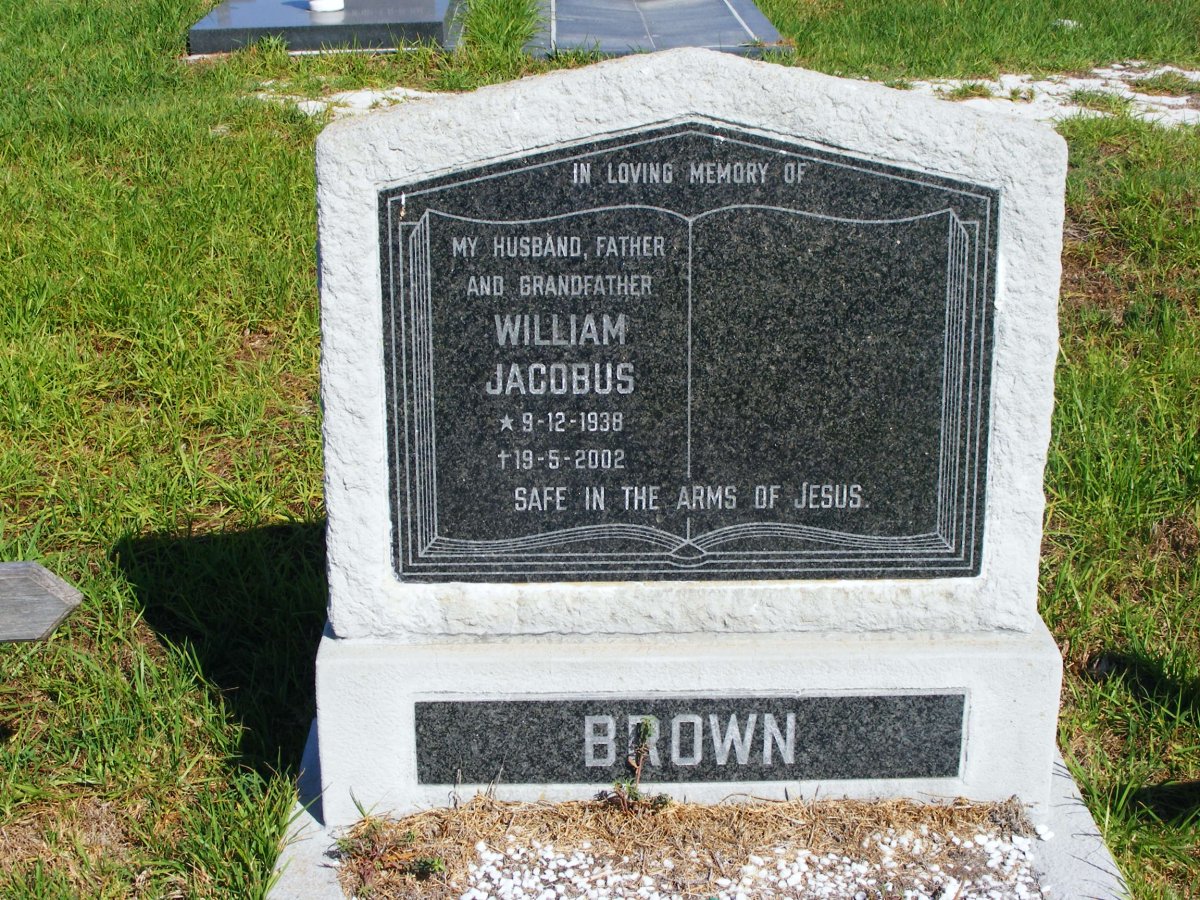 BROWN William Jacobus 1938-2002