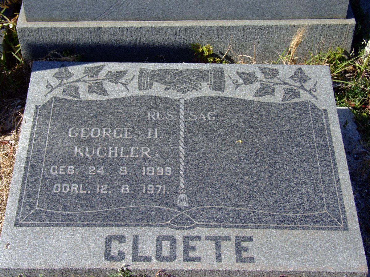 CLOETE George H. Kuchler 1899-1971