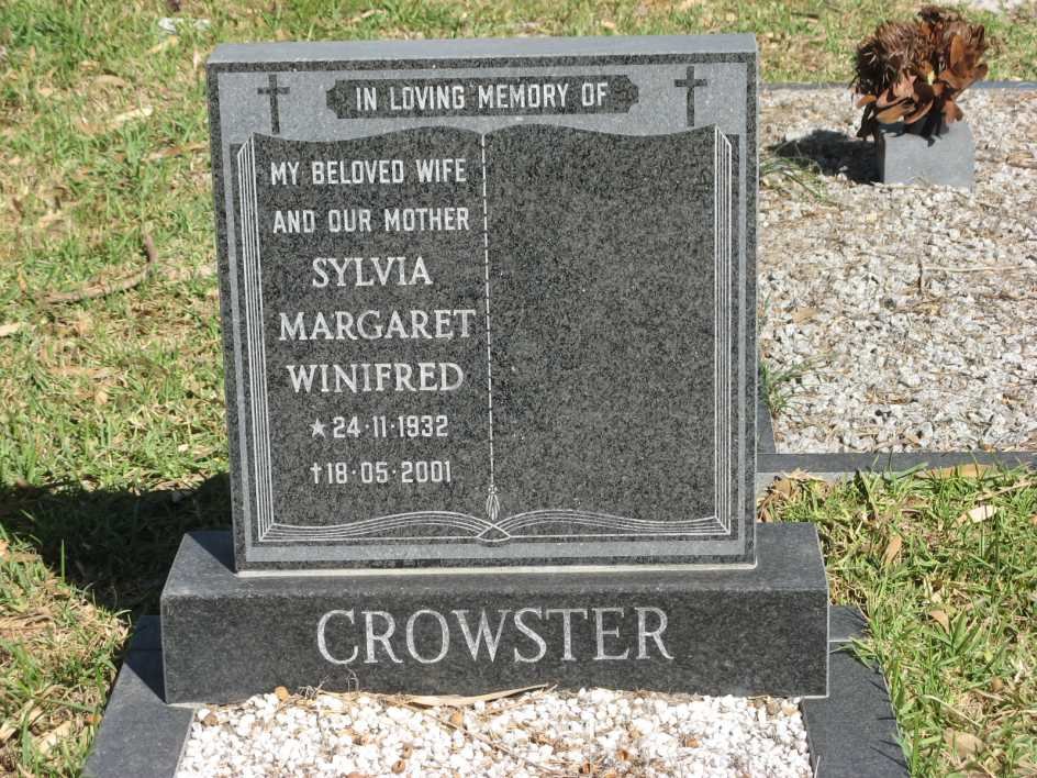 CROWSTER Sylvia Margaret Winifred 1932-2001