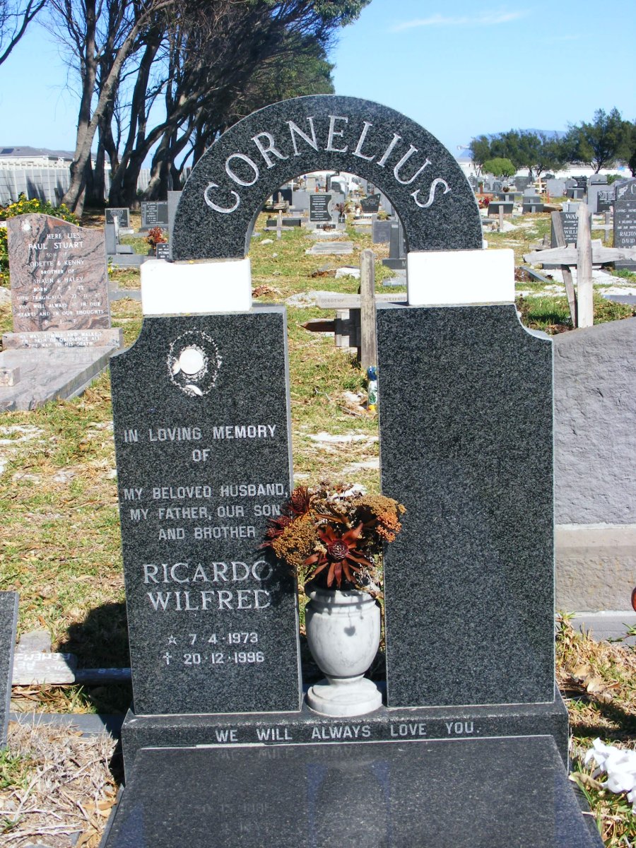CORNELIUS Ricardo Wilfred 1973-1996