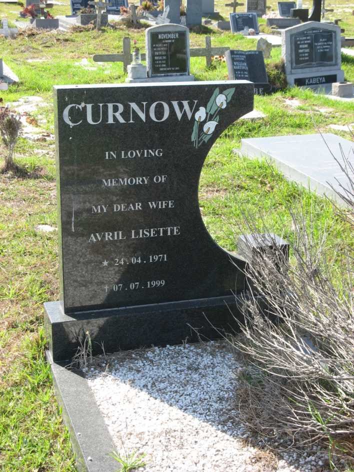CURNOW Avril Lisette 1971-1999